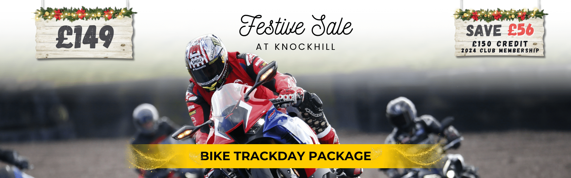 Bike Trackday Package with £150 credit