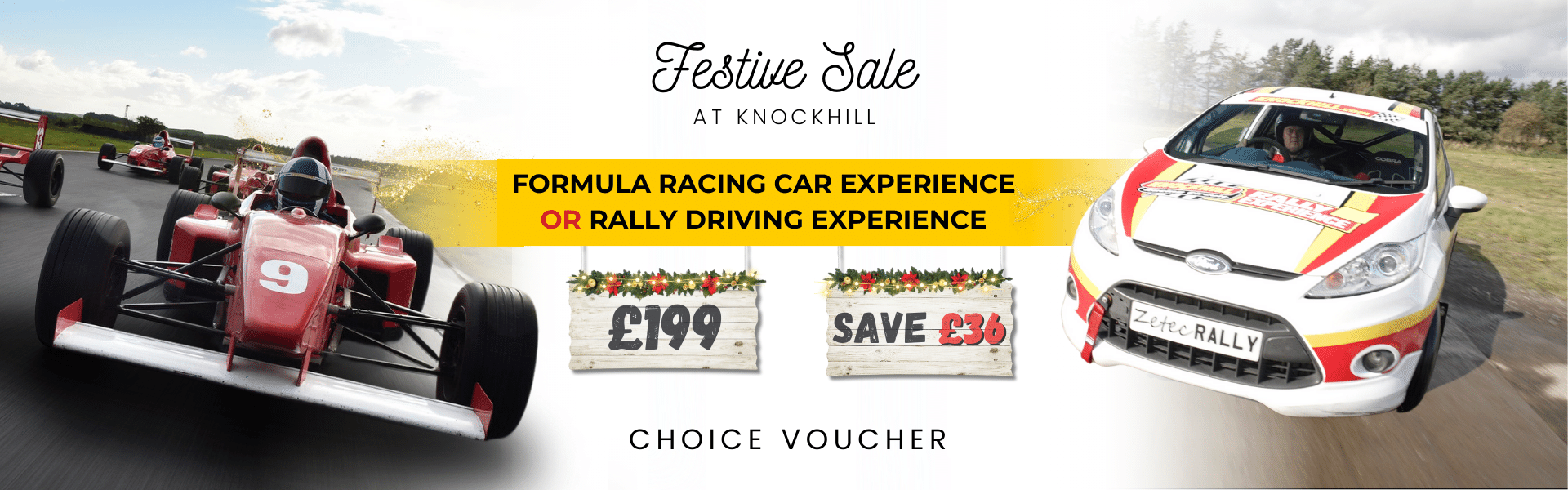 Formula Racing Car or Rally Experience Choice Voucher