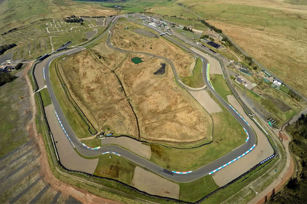 Arial view of Knockhill