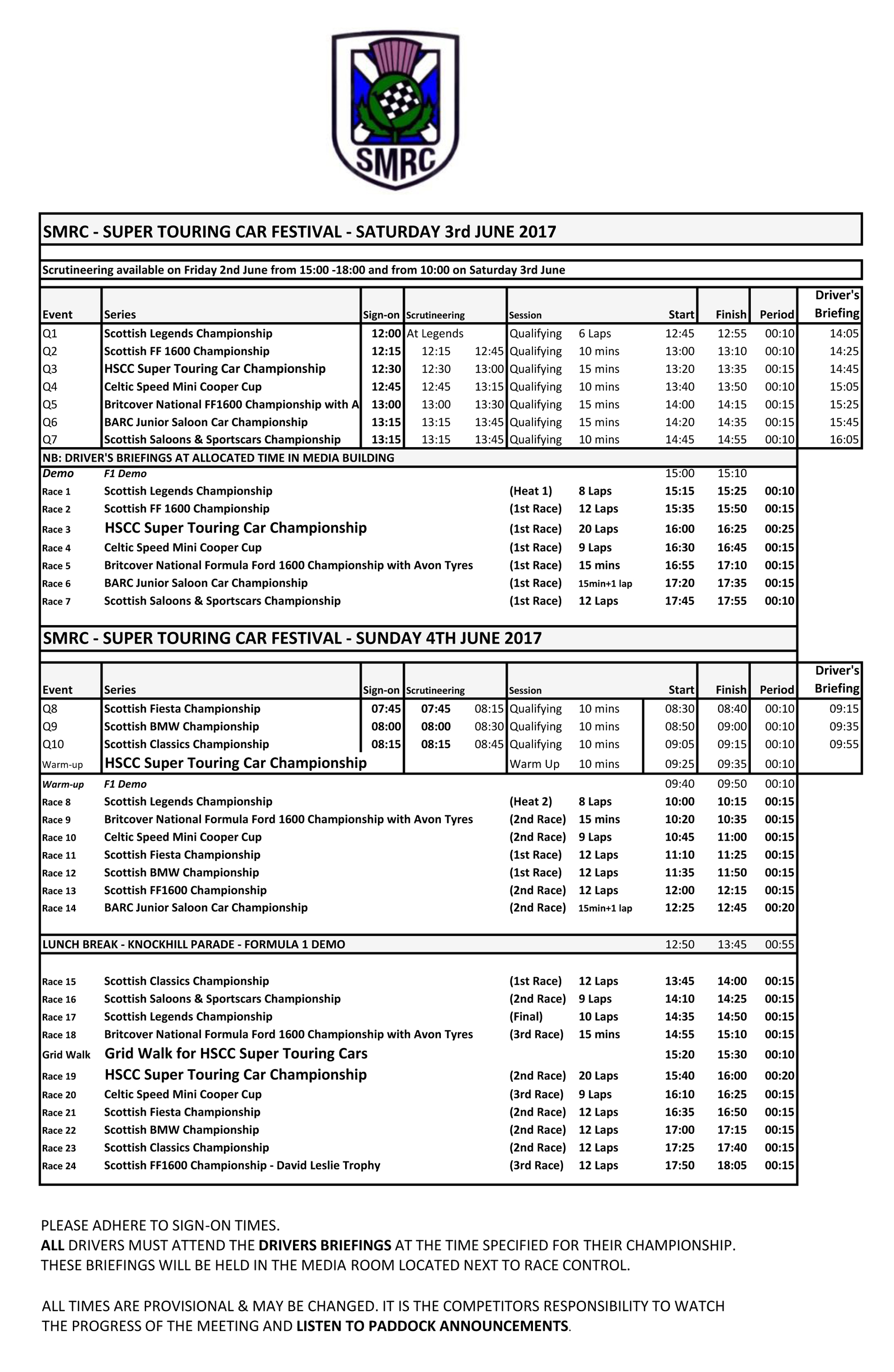 SMRC_Super_Touring_2017_Timetable